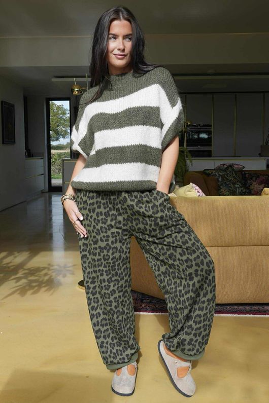 Scamp Leopard Demi Bloom Pant Olive - /5